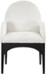 Waldorf - Chenille Dining Arm Chair With Black Legs