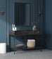 Marmo - Engineered Marble Bathroom Vanity With Black Base