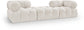 Ames - 3 Piece Boucle Modular Sofa With 1 Backless Seat