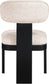 Timbra - Linen Textured Fabric Upholstered Dining Chair (Set of 2) - Black Base