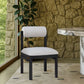 Roundhill - Fabric Dining Chair (Set of 2) - Black Frame