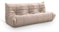 Relax - Vegan Leather 77.75" Upholstered Sofa - Tan