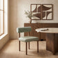 Paramo - Chenille Fabric and Vegan Leather Upholstered Dining Chair