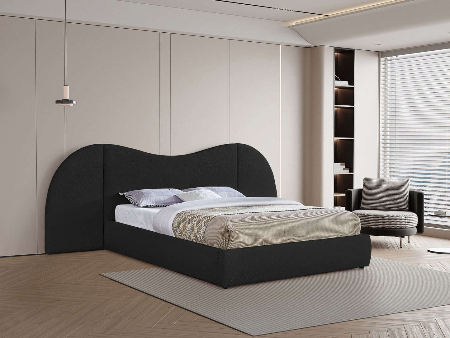 Everest - Boucle Fabric Bed