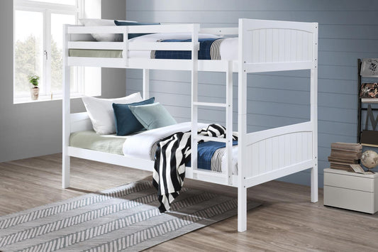 S102 - Twin Over Twin Bunk Bed - White
