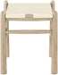 Santos - Faux Leather Upholstered Bench - Natural Frame