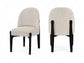 Torino - Upholstered Dining Chair With Brushed Black Base (Set of 2)