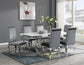 G-081-T-WHITE - Marble Dining Table - White