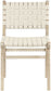 Entwine - Vegan Leather Upholstered Dining Chair - Painted Natural