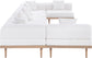 Laguna - 7 Piece Resilient Water Resistant Fabric 142" Upholstered Outdoor Patio Modular Sectional