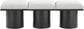 Pavilion - 3 Piece Modular Bench With Black Base