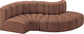 Arc - Faux Leather 4 Piece L-Shaped Modular Sofa