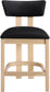 Lavrin - Vegan Leather Counter Stool (Set of 2) - Natural Base