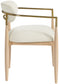 Riccio - Fabric Dining Arm Chair (Set of 2) - Natural Frame