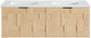 Leonardo - Engineered Stone And Solid Wood 24" Wall Mounted Bathroom Vanity