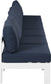 Nizuc - Outdoor Patio 6 Seat Armless Modular Sofa With White Frame