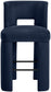 Zuno - Velvet Performance Fabric Upholstered Bar Stool (Set of 2)