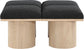 Pavilion - 4 Piece Modular Bench With Natural Base