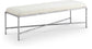 Valley - Bench With Silver Frame
