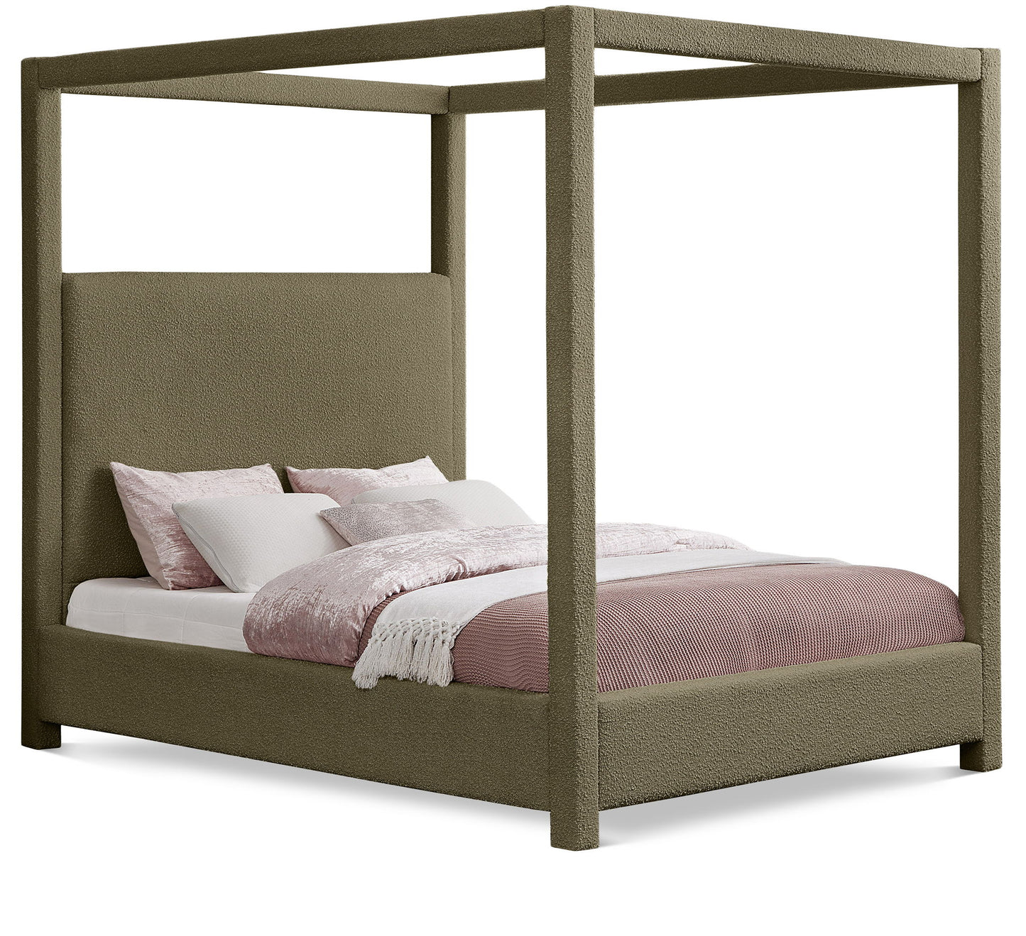 Eden - Boucle Fabric Upholstered Bed
