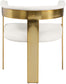 Romeo - Faux Leather Dining Chair With Gold Base (Set of 2)