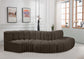 Arc - Boucle Fabric 5 Piece Modular Sofa