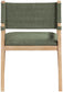 Avon - Linen Textured Performance Fabric Upholstered Dining Arm Chair