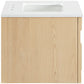 Leonardo - Engineered Stone And Solid Wood 24" Wall Mounted Bathroom Vanity