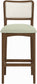 Atrium - Upholstered Bar Stool (Set of 2) - Brushed Brown Frame