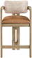 Ravina - Upholstered Counter Stool With Stained Natural Base