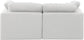 Indulge - Linen 2 Piece Modular Sofa - White