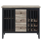 Zudora - Server - Antique Oak & Sandy Black