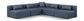 Cube - 5 Piece Modular Corner Armless Sectional