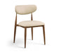 Ronda - Vegan Leather Upholstered Dining Side Chair - Walnut Legs