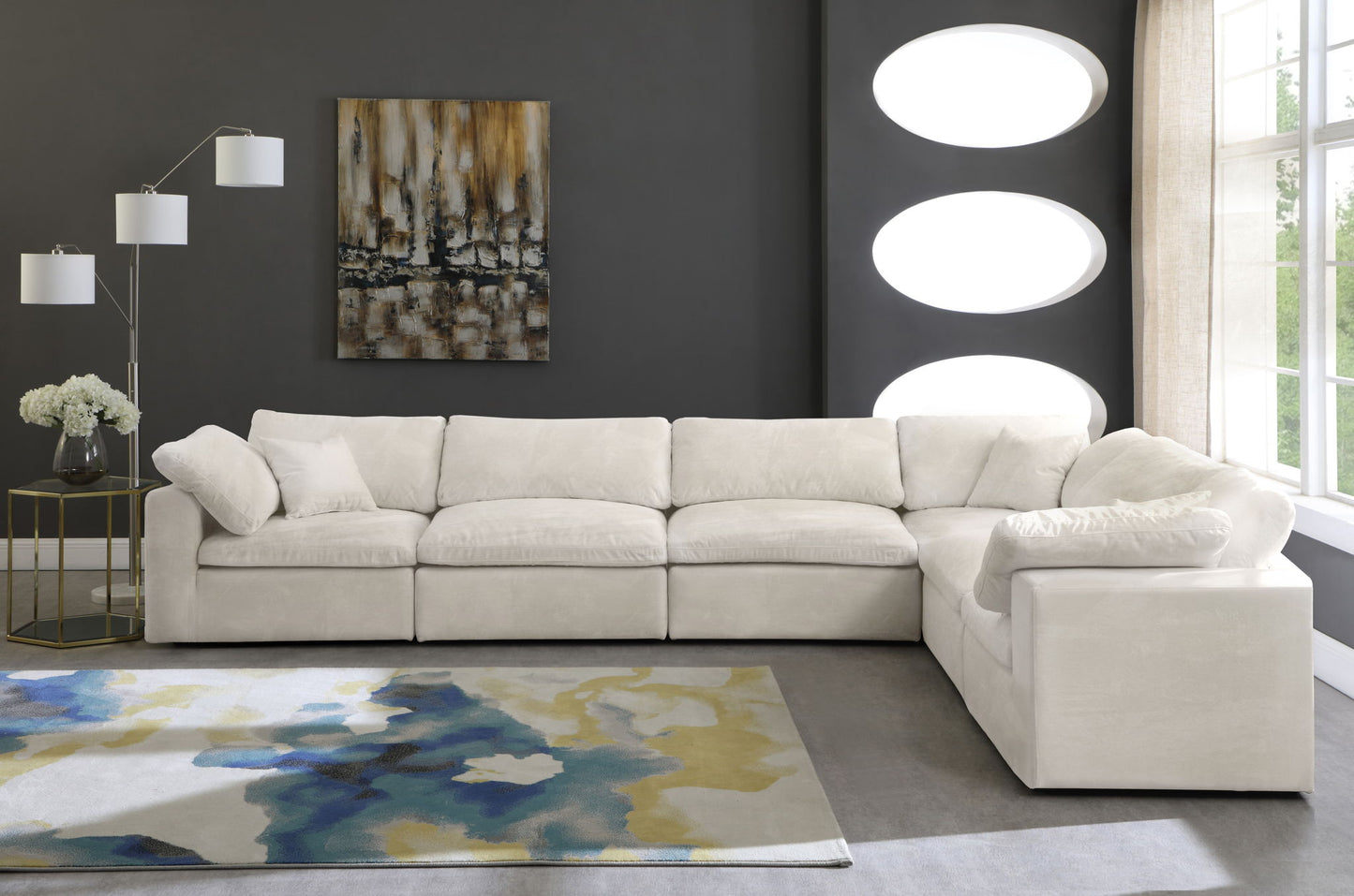 Cozy - 6 Piece Modular Corner Sectional