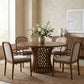 Hexon - 60" Oak Veneer And Solid Wood Dining Table - Brown