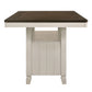 Tasnim - Counter Dining Table - Oak & Antique White