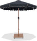Amalfi - Aluminum Patio Umbrella - Light Brown Base / Light Brown Pole