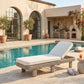 Sandbay - Olefin Water Resistant Fabric And Wicker Outdoor Patio Lounge Chair