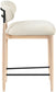Riccio - Upholstered Stool - Cream