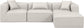 Cube - 4 Piece Modular Sectional With Chaise