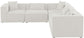 Cube - Linen 5 Piece Modular Corner Sectional