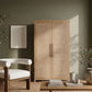 Vana - Solid Wood, Oak Veneer And Stainless Steel Storage Cabinet