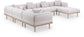Laguna - 7 Piece Resilient Water Resistant Fabric 142" Upholstered Outdoor Patio Modular Sectional