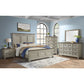 Farmington - 2 Drawer Nightstand With USB - Medium Brown / Washed Stone