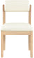 Roundhill - Faux Leather Dining Chair (Set of 2) - Natural Frame