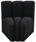 Arc - Boucle Fabric Curved Corner Chair