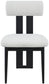 Dario - Boucle Dining Chair With Black Frame (Set of 2)