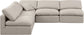 Indulge - Linen 5 Piece Modular Corner Armless Sectional