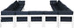 Nizuc - Outdoor Patio 13 Piece Modular Sectional With White Frame